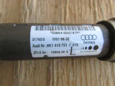 Audi OEM A4 B8 Steering Column Intermediate Shaft 8K1419753C 2009 2010 2011 2012 S4 A5 S56